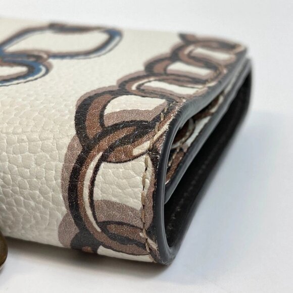 Salvatore Ferragamo Gancini 2WAY Shoulder Bag Hand Bag Leather White - Picture 8 of 16